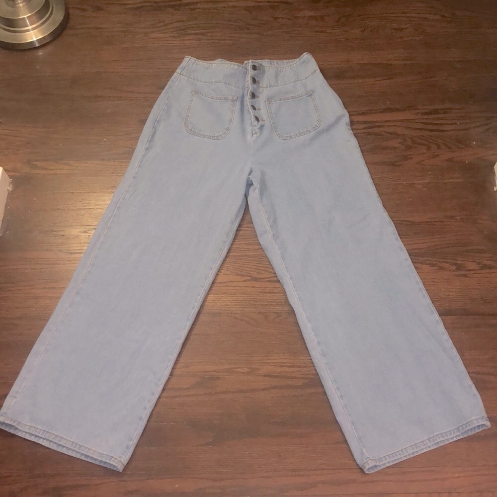 Super Flare Legged High Waisted Jeans Size 14